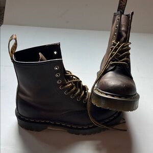 Dr. Martens Chocolate Leather Ankle Boots